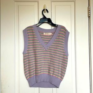 Pastel Knitted Vest